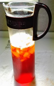 氷の上に注いだ状態