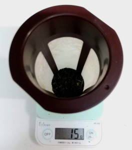 1000mlの冷茶を淹れる茶葉