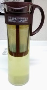 一晩置く前の緑茶（冷茶）